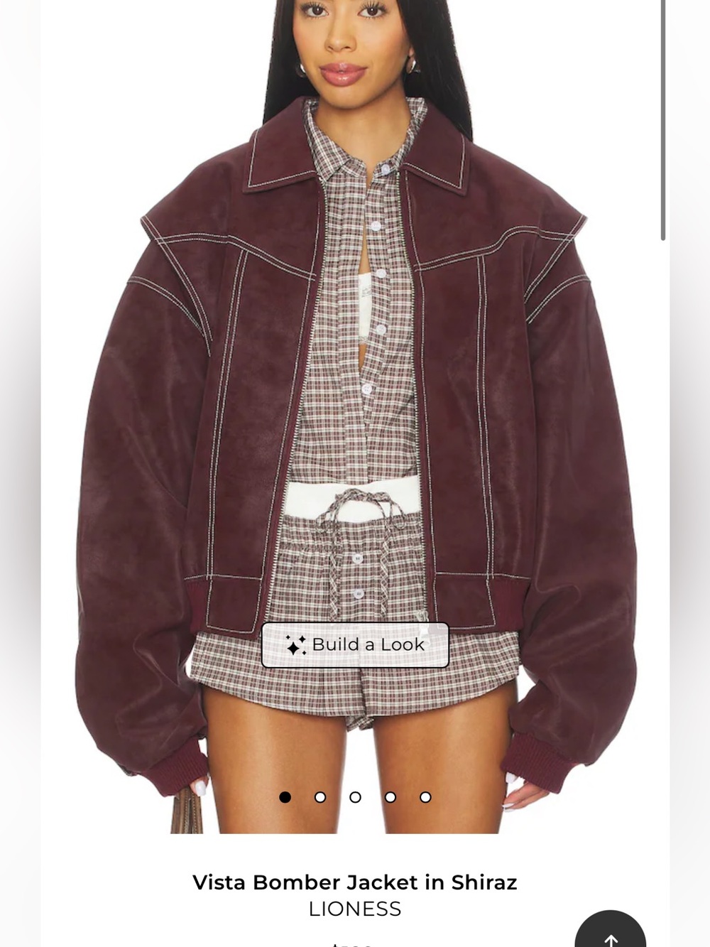Lioness Vista Bomber Jacket in Shiraz (REVOLVE)